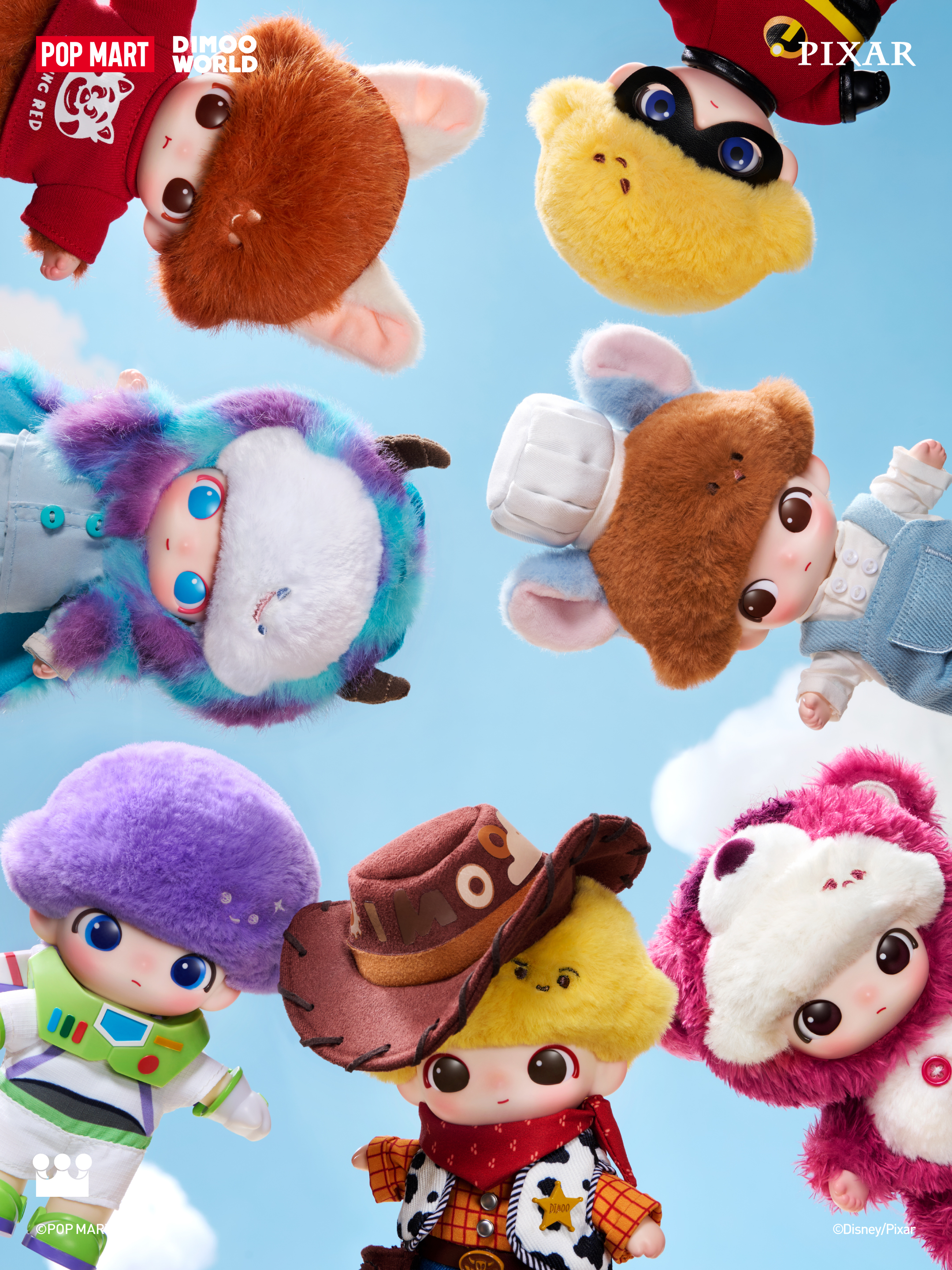 和DIMOO一起闯进皮克斯的奇幻童心宇宙 泡泡玛特推出DIMOO WORLD × PIXAR联名系列
